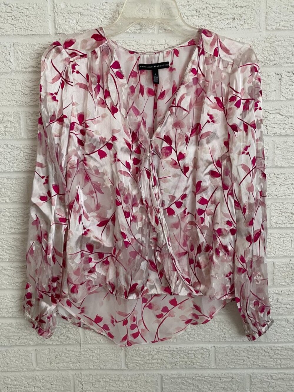 WHBM floral blouse
